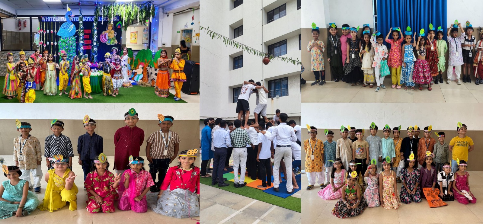 વ્હાઇટ લોટસ ઈન્ટરનેશનલ સ્કૂલમાં શ્રદ્ધા અને સાંસ્કૃતિક ઉલ્લાસ સાથે મનાવવામાં આવી શ્રીકૃષ્ણ જન્માષ્ટમી